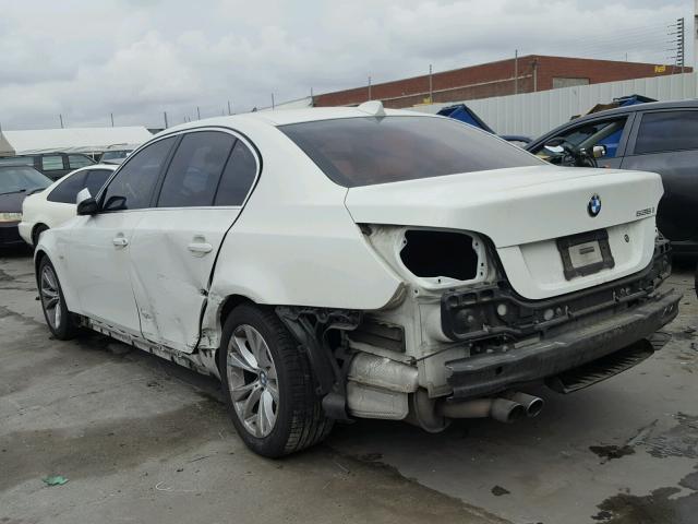 WBANW1C58AC167155 - 2010 BMW 535 I WHITE photo 3