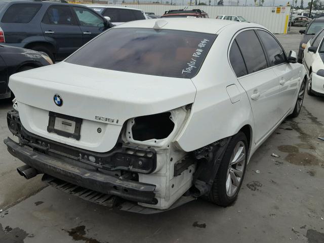 WBANW1C58AC167155 - 2010 BMW 535 I WHITE photo 4