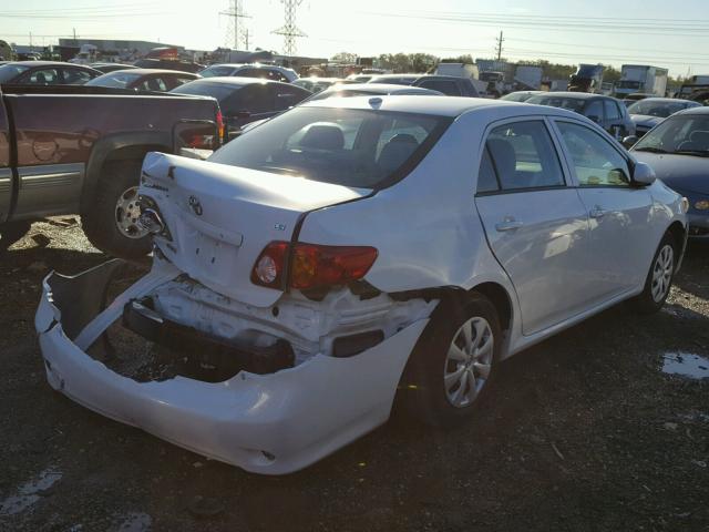 2T1BU4EE5AC403357 - 2010 TOYOTA COROLLA WHITE photo 4