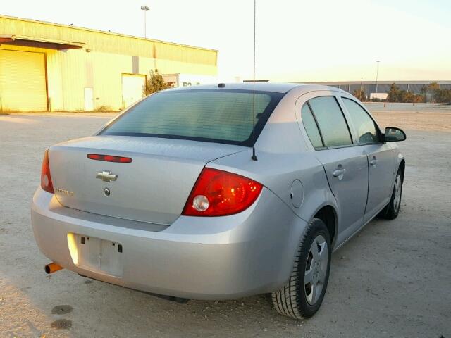 1G1AL58F187108186 - 2008 CHEVROLET COBALT LT SILVER photo 4