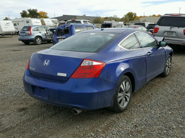 1HGCS1B88AA021739 - 2010 HONDA ACCORD EXL BLUE photo 4