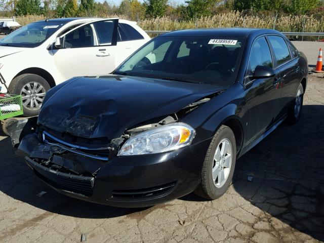 2G1WT57K591192466 - 2009 CHEVROLET IMPALA 1LT BLACK photo 2