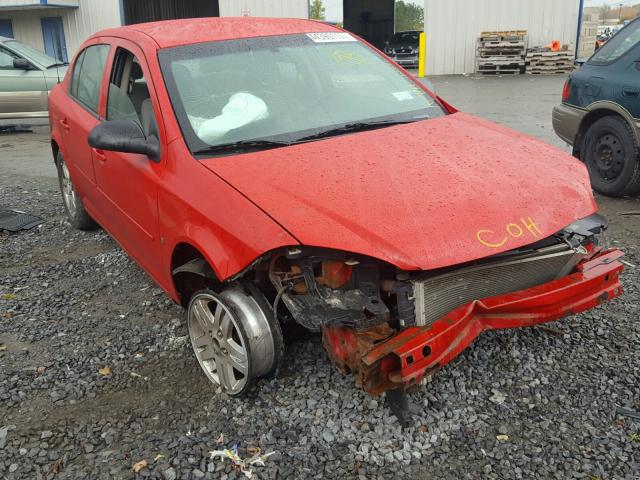 1G1AL52F957629905 - 2005 CHEVROLET COBALT LS RED photo 9