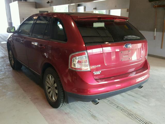 2FMDK39C67BA98899 - 2007 FORD EDGE SEL P RED photo 3