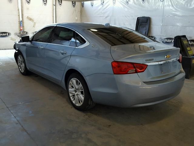 1G11X5SL7EU156176 - 2014 CHEVROLET IMPALA LS BLUE photo 3