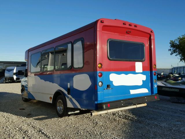 1FDFE4FS5DDA11677 - 2013 FORD ECONOLINE RED photo 3