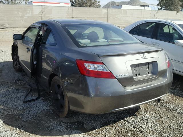 2HGFG12846H570782 - 2006 HONDA CIVIC EX GRAY photo 3