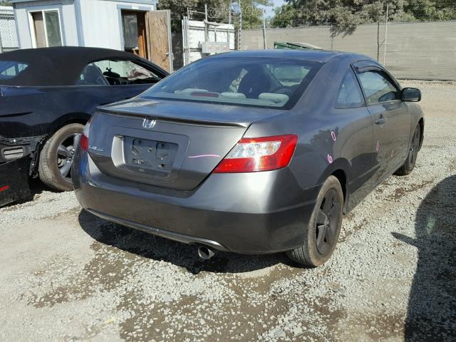 2HGFG12846H570782 - 2006 HONDA CIVIC EX GRAY photo 4