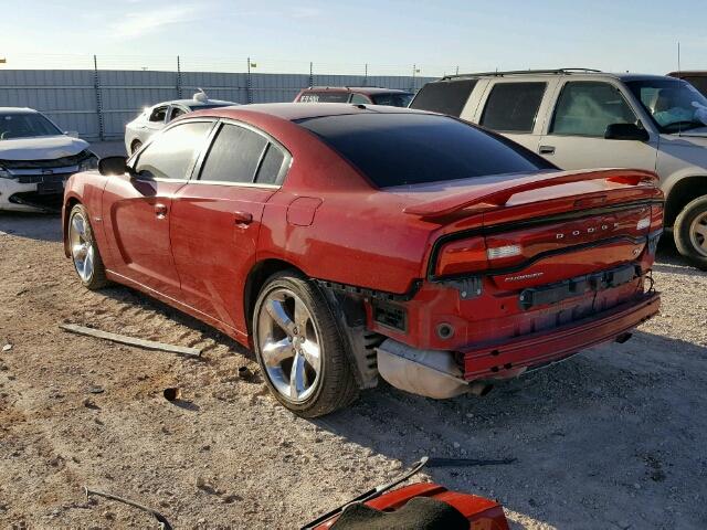 2C3CDXCT7DH583849 - 2013 DODGE CHARGER R/ RED photo 3