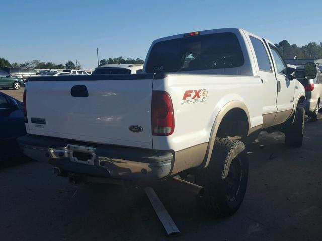 1FTWW31P65EB80911 - 2005 FORD F350 SRW S WHITE photo 4