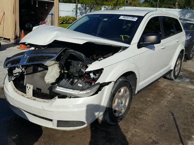 3D4GG47B19T552781 - 2009 DODGE JOURNEY WHITE photo 2