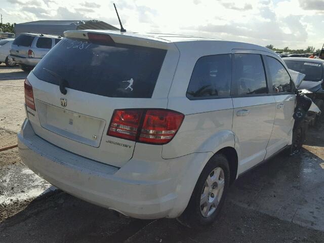 3D4GG47B19T552781 - 2009 DODGE JOURNEY WHITE photo 4