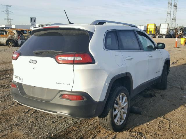 1C4PJMDBXEW209877 - 2014 JEEP CHEROKEE L WHITE photo 4