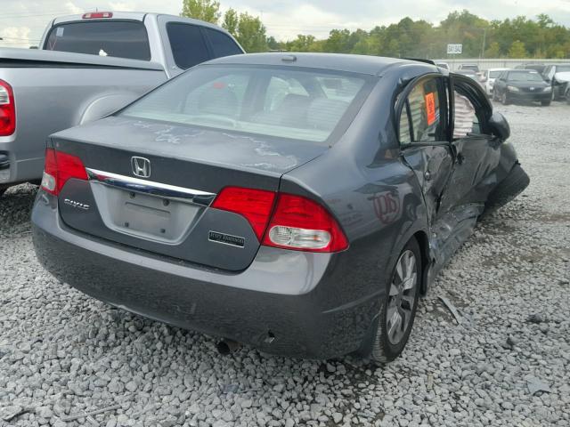2HGFA16959H503164 - 2009 HONDA CIVIC EXL ნაცრისფერი ფოტო 4