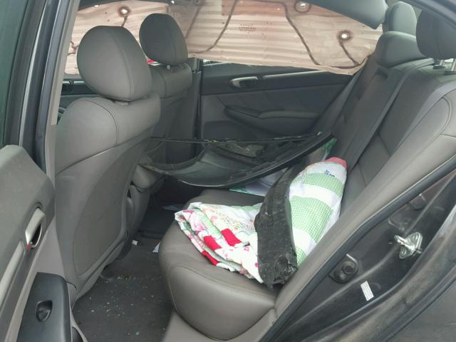 2HGFA16959H503164 - 2009 HONDA CIVIC EXL ნაცრისფერი ფოტო 6