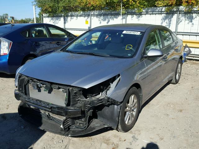 5NPE24AF6GH369078 - 2016 HYUNDAI SONATA SE GRAY photo 2