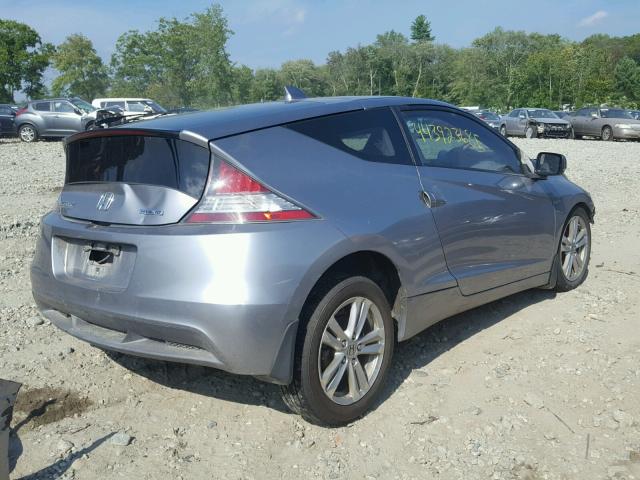 JHMZF1D69BS011952 - 2011 HONDA CR-Z EX SILVER photo 4