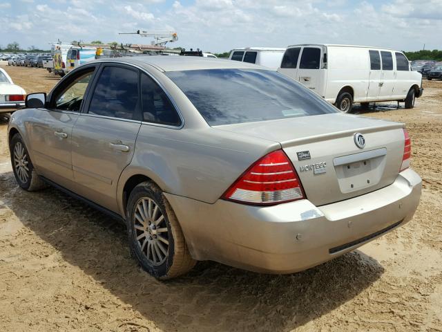 1MEFM42145G626157 - 2005 MERCURY MONTEGO PR 金色 照片 3