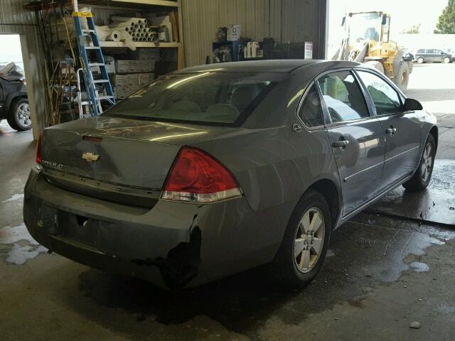 2G1WT58N779307995 - 2007 CHEVROLET IMPALA LT GRAY photo 4