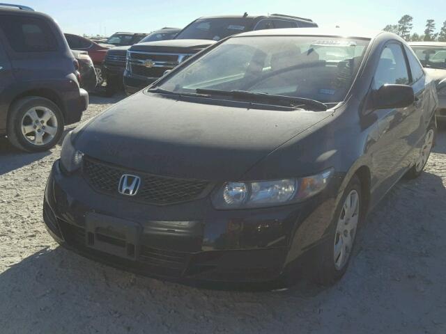 2HGFG1A66AH519258 - 2010 HONDA CIVIC LX BLACK photo 2