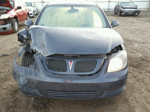 1G2AL55F287254922 - 2008 PONTIAC G5 SE GRAY photo 9