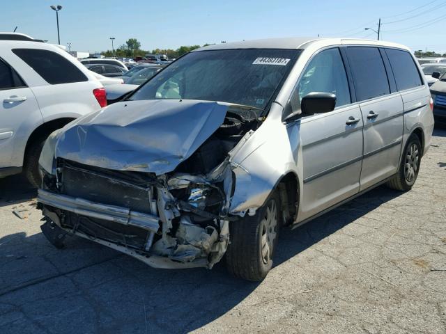 5FNRL38207B015843 - 2007 HONDA ODYSSEY SILVER photo 2