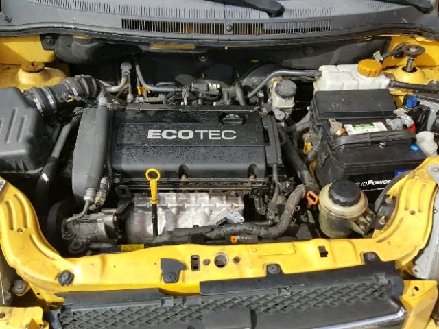 KL1TD5DE0AB117854 - 2010 CHEVROLET AVEO LS YELLOW photo 7