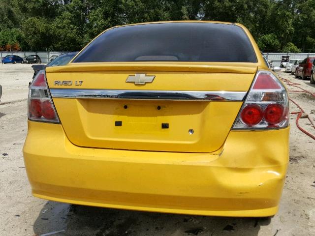 KL1TD5DE0AB117854 - 2010 CHEVROLET AVEO LS YELLOW photo 9