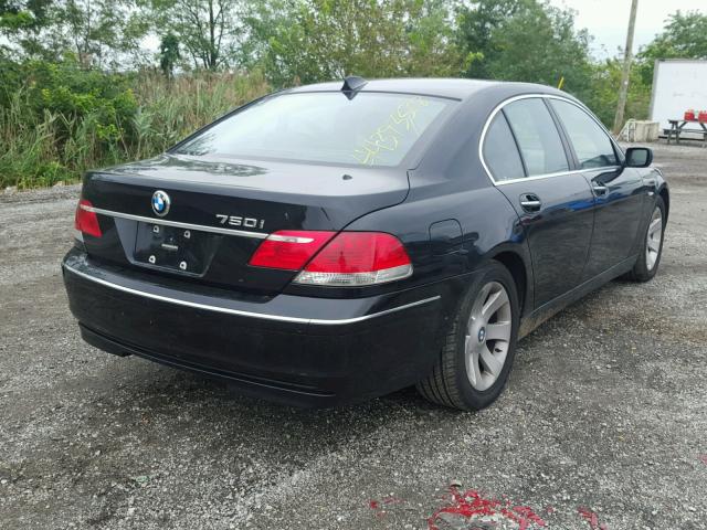 WBAHL83528DT12502 - 2008 BMW 750I BLACK photo 4