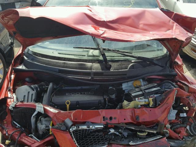 KL2TD66E39B670346 - 2009 PONTIAC G3 RED photo 7