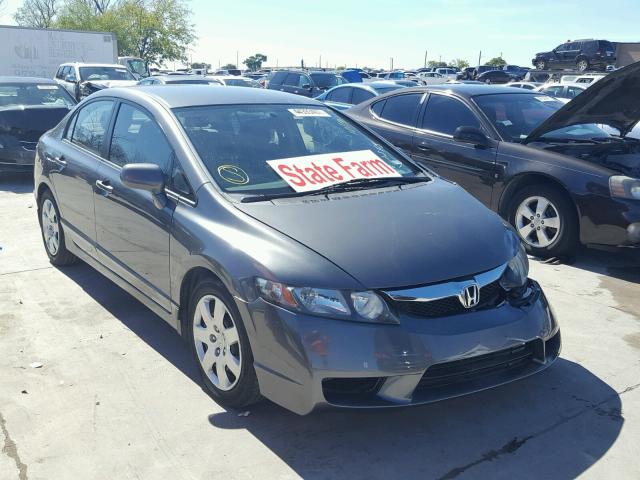 2HGFA16509H307548 - 2009 HONDA CIVIC CHARCOAL photo 1