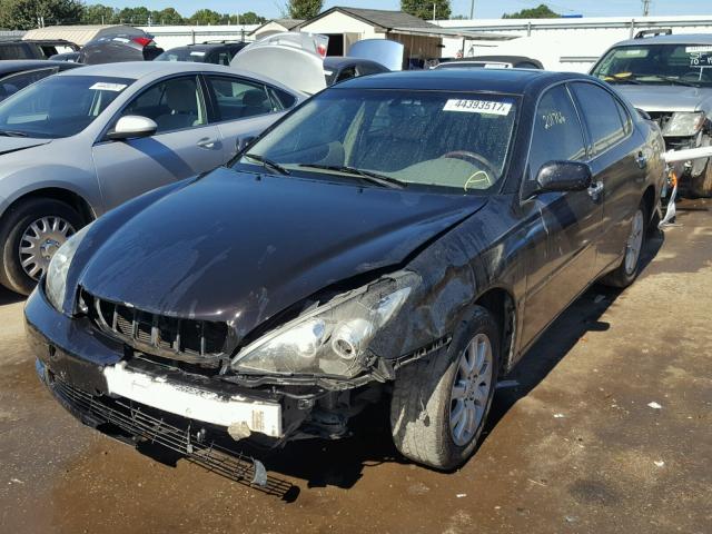 JTHBF30G130089005 - 2003 LEXUS ES BLACK photo 2