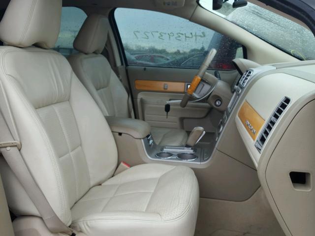 2LMDU88C97BJ27244 - 2007 LINCOLN MKX WHITE photo 5