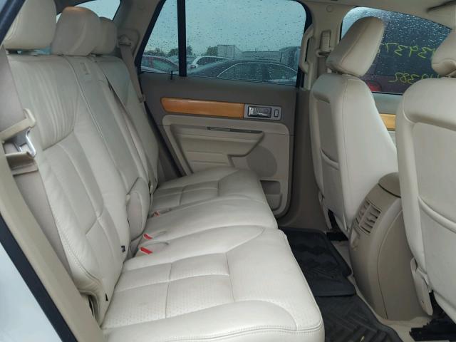 2LMDU88C97BJ27244 - 2007 LINCOLN MKX WHITE photo 6