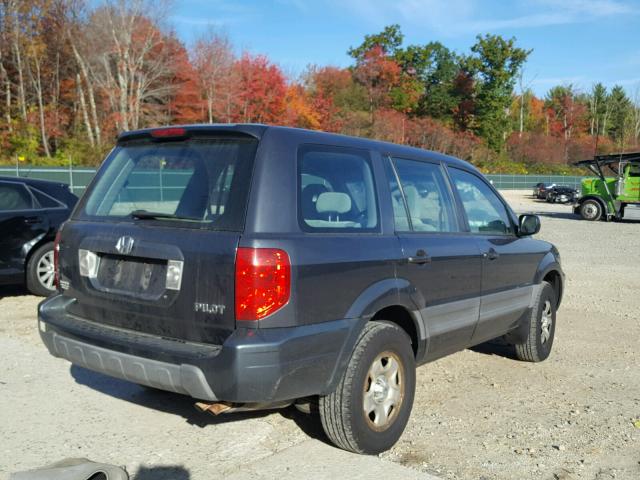 2HKYF18144H566188 - 2004 HONDA PILOT BLACK photo 4