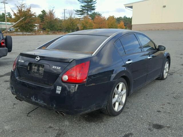 1N4BA41E25C808496 - 2005 NISSAN MAXIMA SE BLACK photo 4