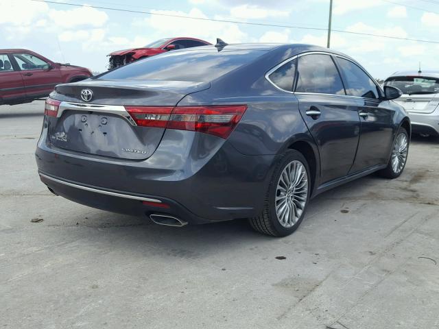 4T1BK1EB9GU197879 - 2016 TOYOTA AVALON XLE GRAY photo 4