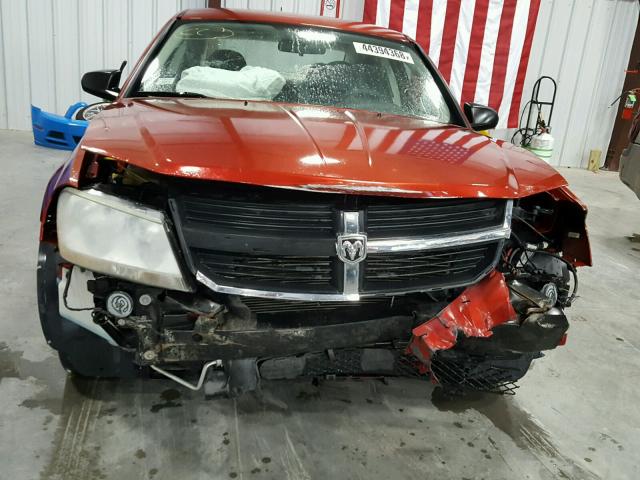 1B3LC56K98N232932 - 2008 DODGE AVENGER SX RED photo 9