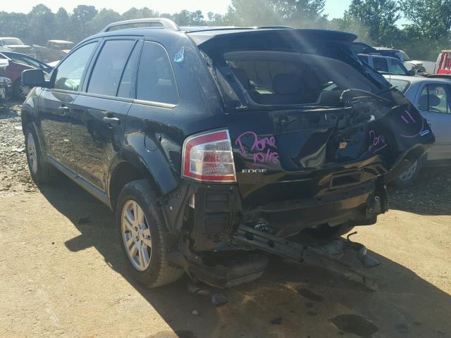 2FMDK46CX8BA08956 - 2008 FORD EDGE SE BLACK photo 3