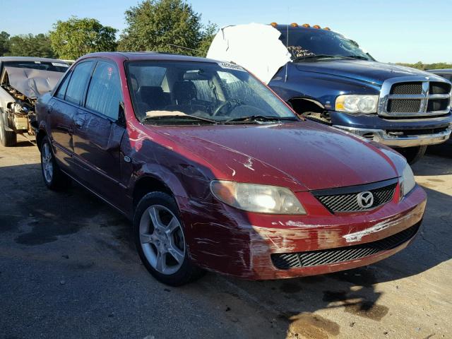 JM1BJ225331135966 - 2003 MAZDA PROTEGE DX MAROON photo 1