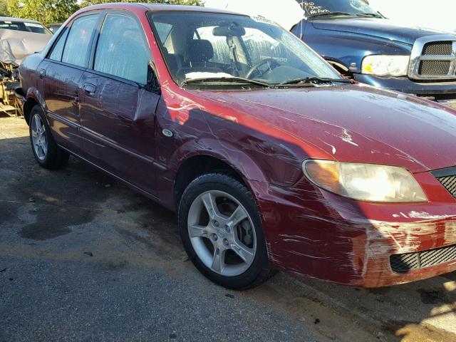 JM1BJ225331135966 - 2003 MAZDA PROTEGE DX MAROON photo 9