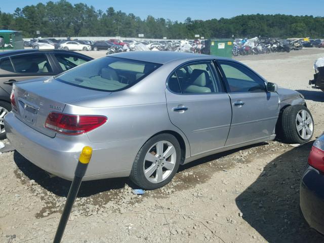 JTHBA30G055075939 - 2005 LEXUS ES SILVER photo 4