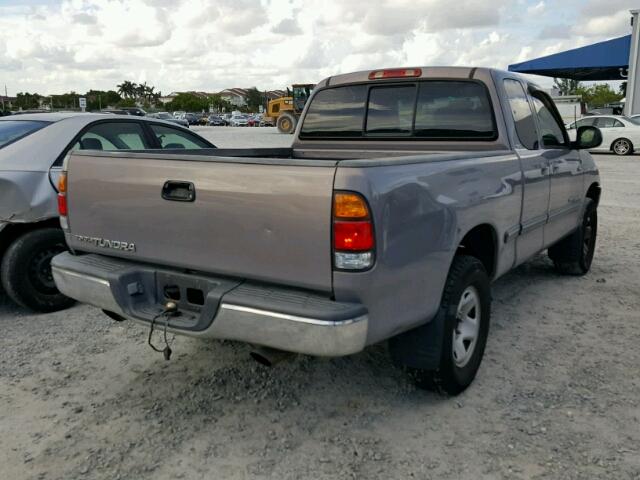 5TBRN34182S310063 - 2002 TOYOTA TUNDRA ACC BEIGE photo 4