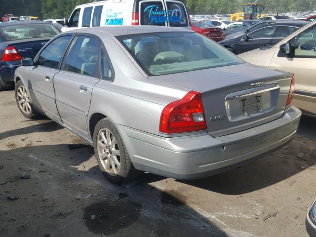 YV1TS59H841383290 - 2004 VOLVO S80 2.5T SILVER photo 3