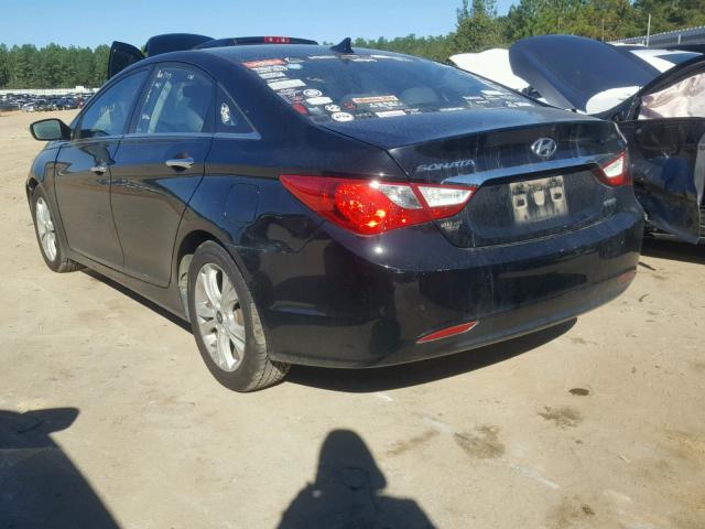 5NPEC4AC6BH030512 - 2011 HYUNDAI SONATA SE BLACK photo 3