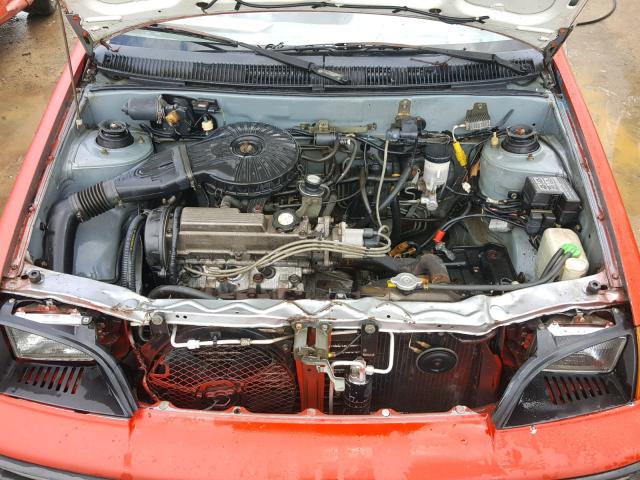 2C1MR6463R6783633 - 1994 GEO METRO RED photo 7