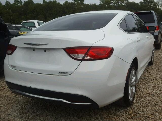 1C3CCCAB6FN535954 - 2015 CHRYSLER 200 LIMITE WHITE photo 4