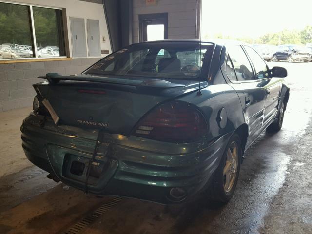 1G2NE52E9XM822168 - 1999 PONTIAC GRAND AM S 绿色 照片 4