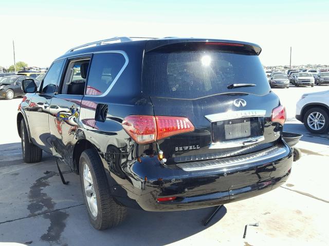 JN8AZ2NF7E9552119 - 2014 INFINITI QX80 BLACK photo 3