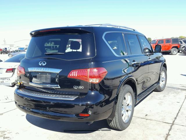 JN8AZ2NF7E9552119 - 2014 INFINITI QX80 BLACK photo 4